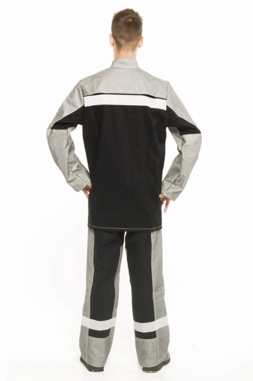 Костюм сварщика «ЦЕРБЕР» комбинированный (хлопок + арамид /панокс с силиконовым покрытием)