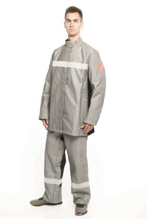 Костюм сварщика «ЦЕРБЕР» комбинированный (хлопок + арамид /панокс с силиконовым покрытием)