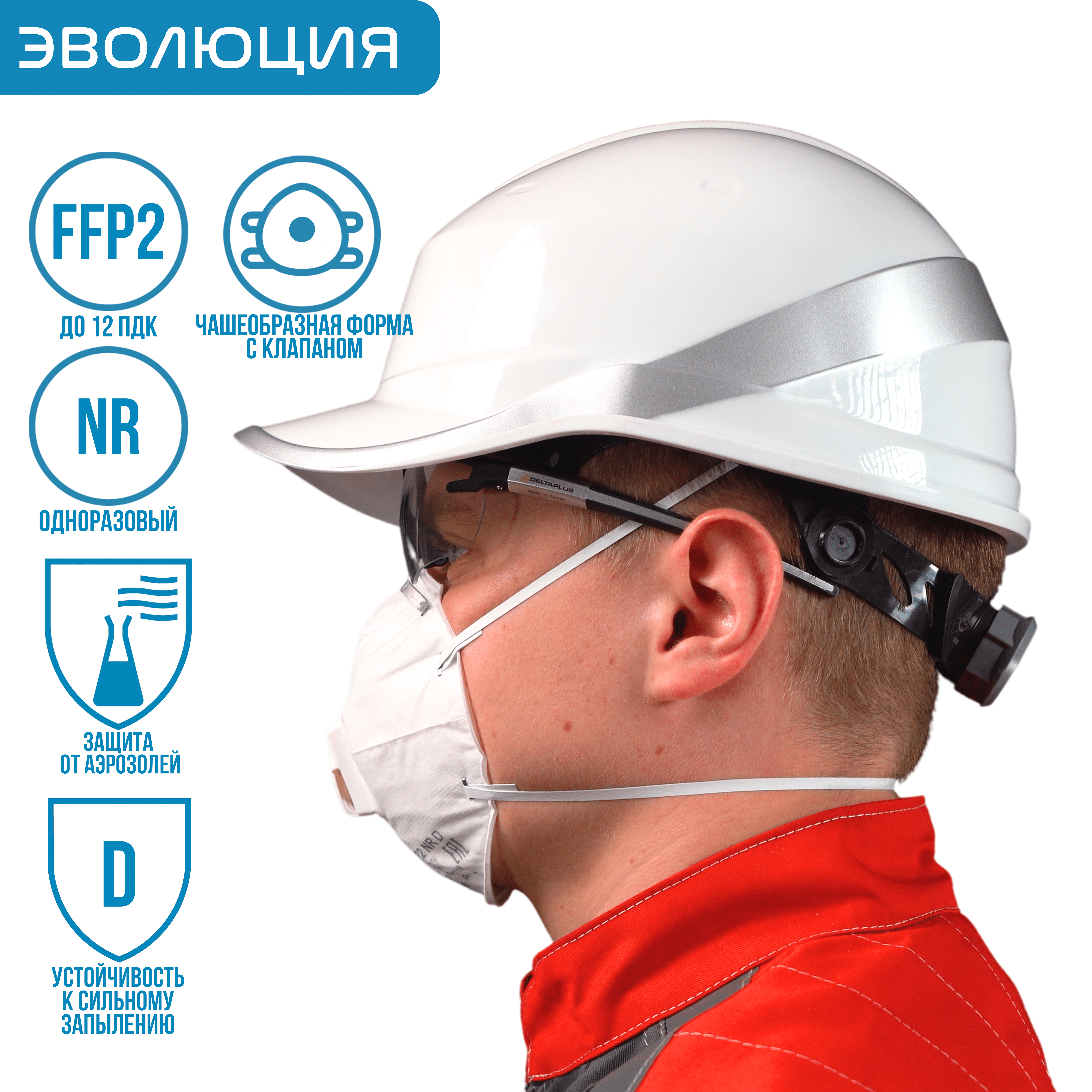  Респиратор «ВМ 8122» (FFP2, с клапаном)
