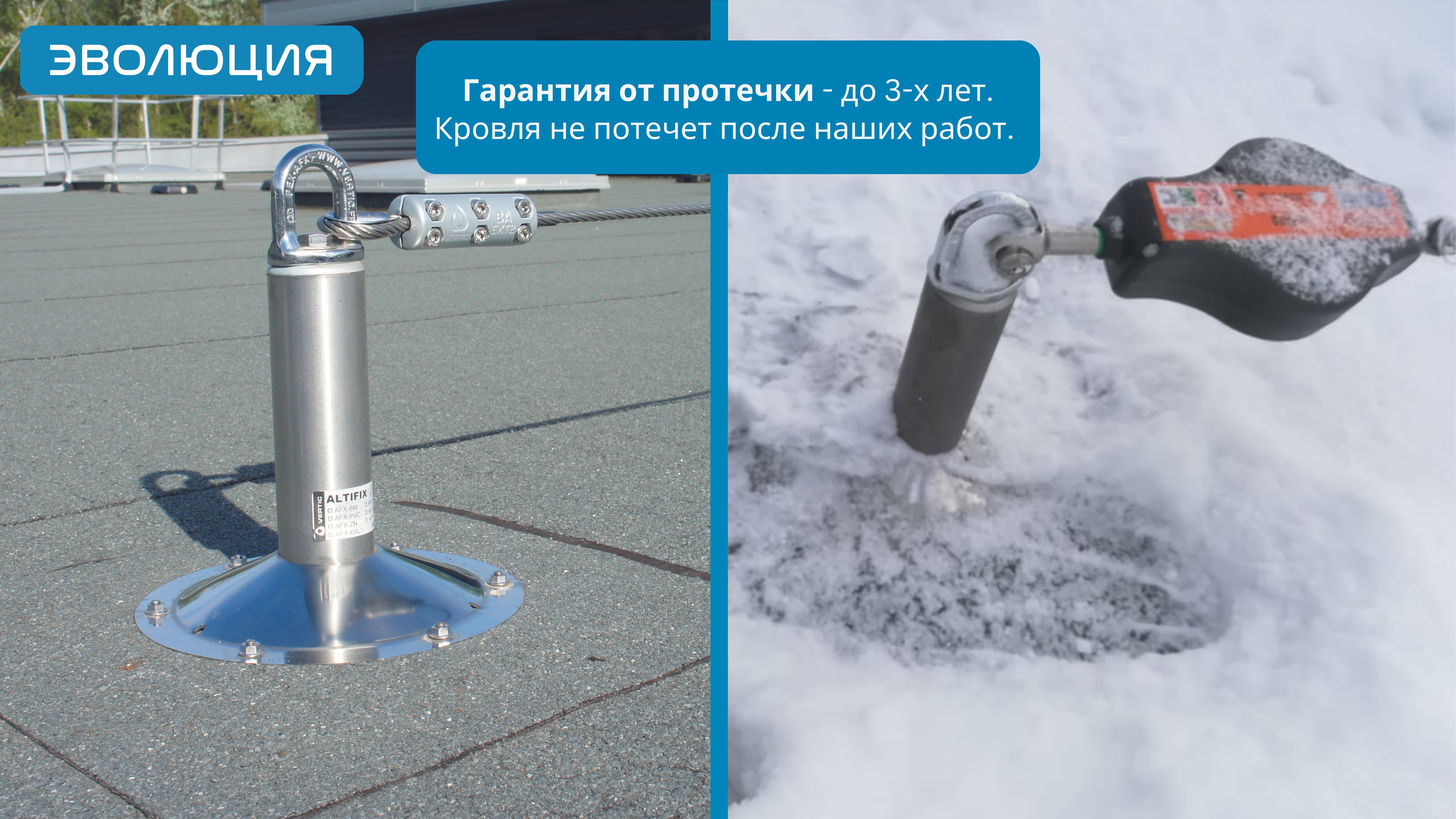 Бетонная кровля. Анкерные линии