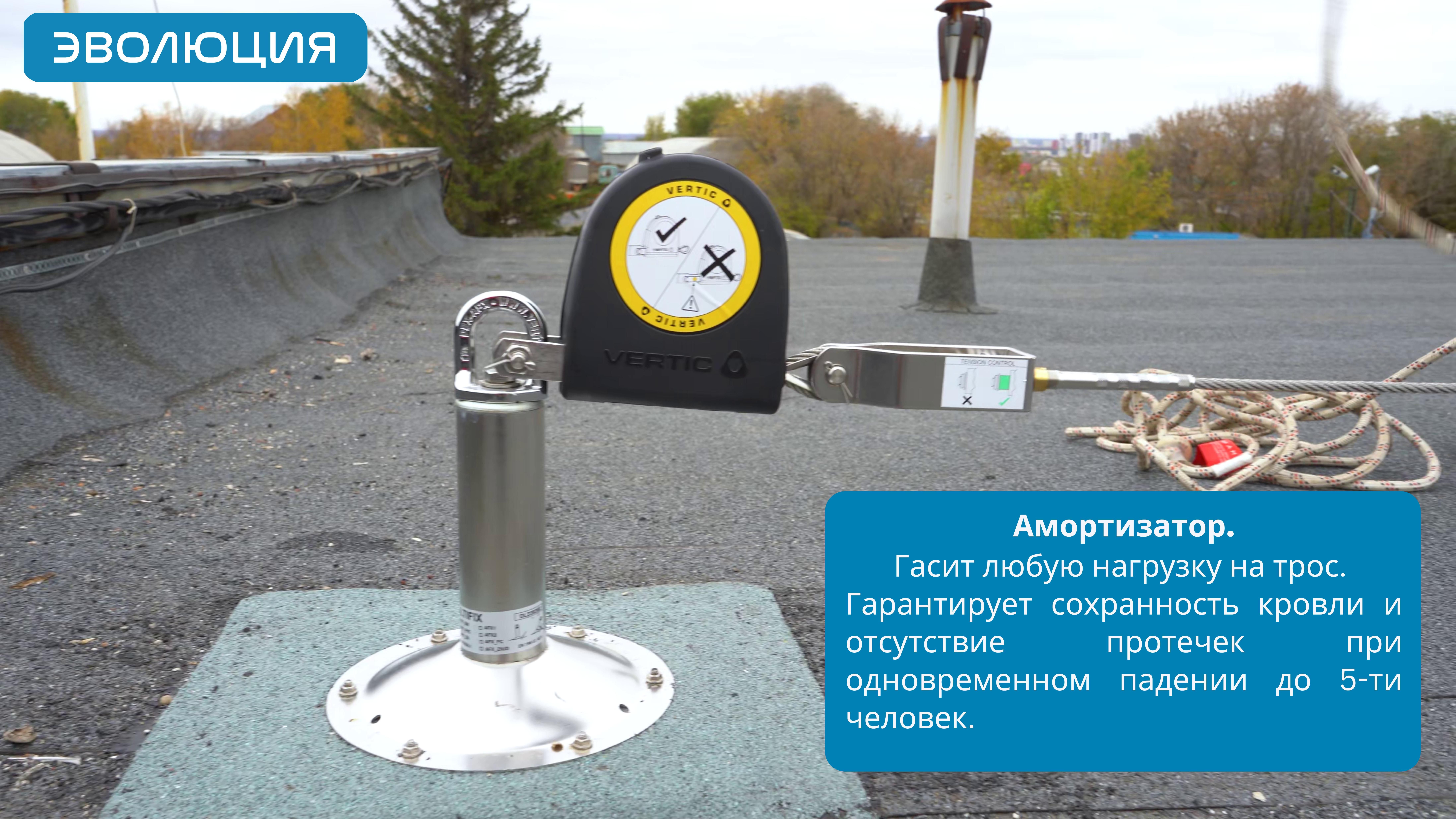 Бетонная кровля. Анкерные линии