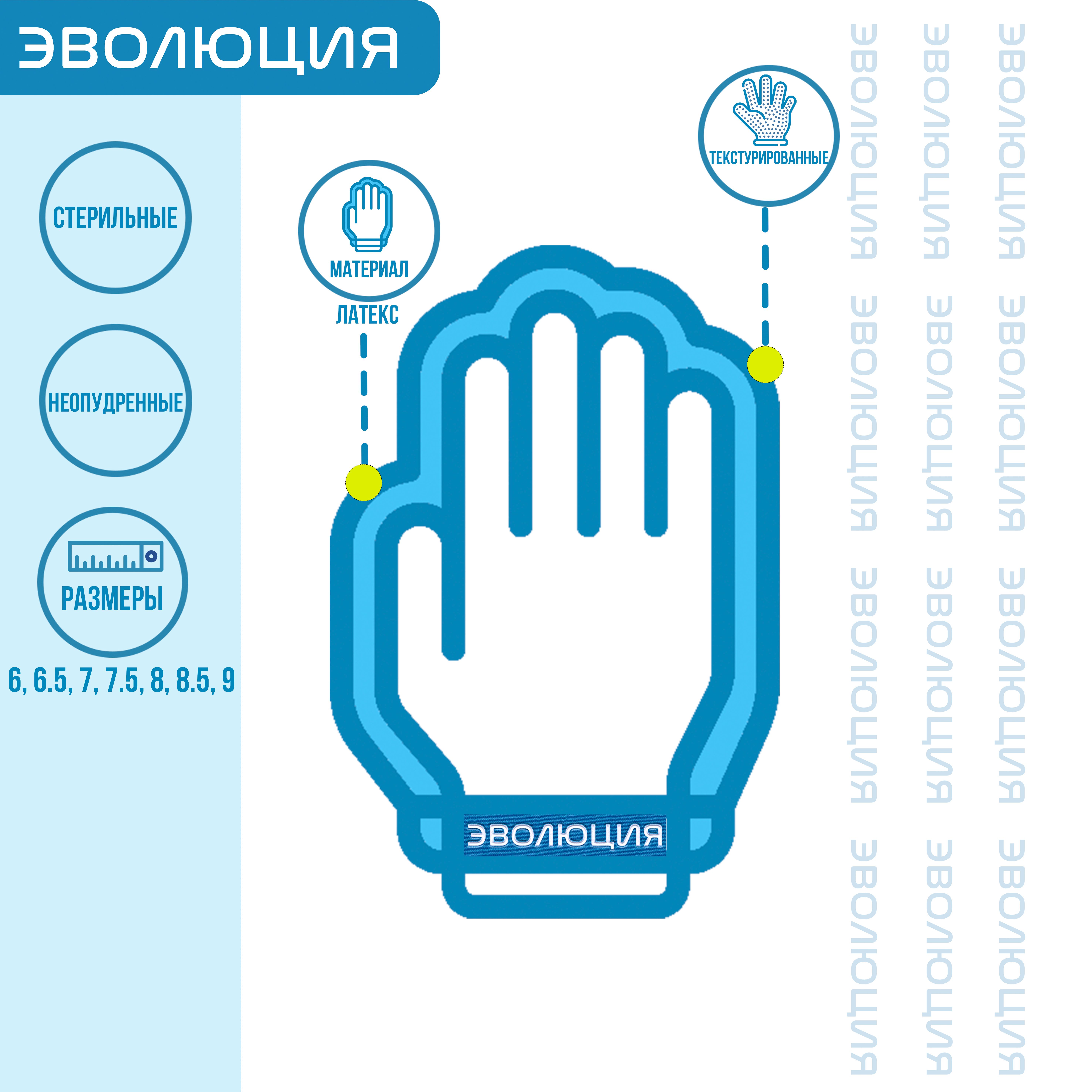 Перчатки хирургические «ExtraMAX» (латексные, стерильные, неопудренные), 40 пар/кор