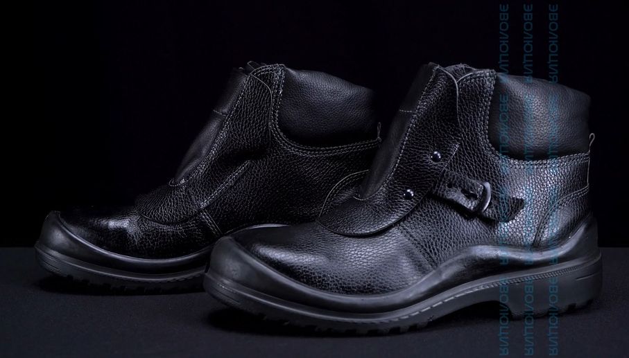 Ботинки сварщика «C90» (кожа, ПУ/Нитрил)