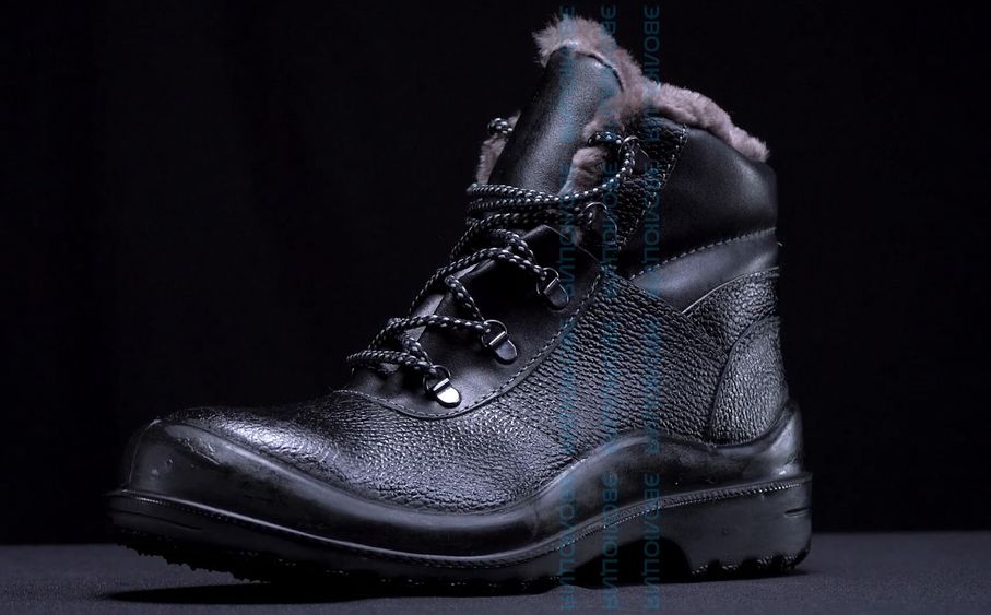 Ботинки «С22» утепленные для ИТР (кожа, натуральный мех, ПУ-ТПУ)