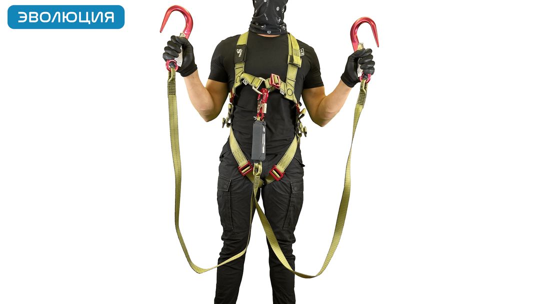 Строп страховочный искробезопасный «аТ22» двойной регулируемый 