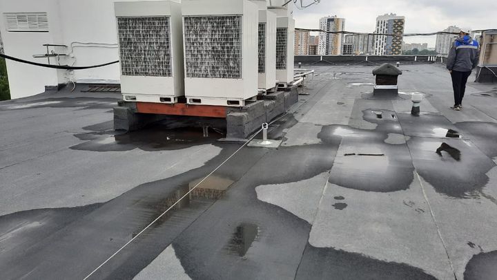 Бетонная кровля. Анкерные линии