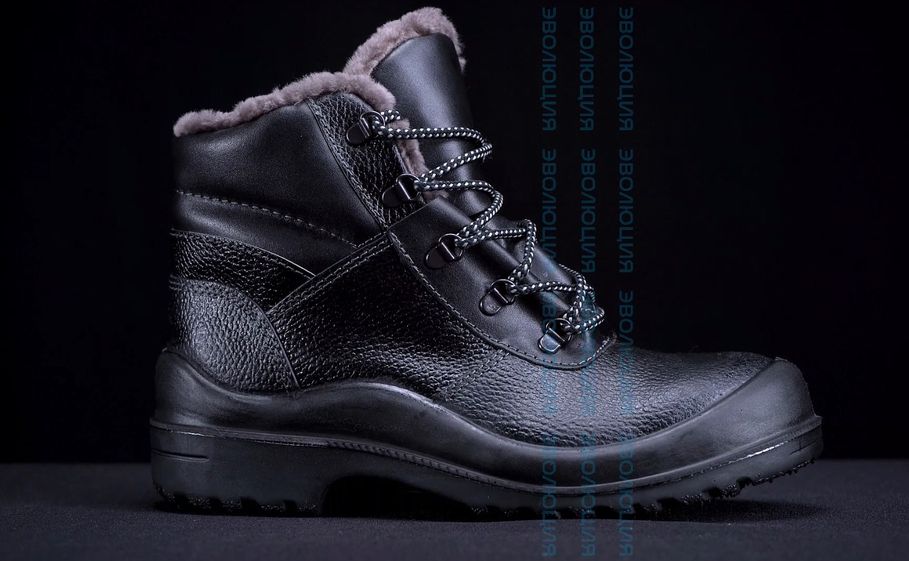 Ботинки «С22» утепленные для ИТР (кожа, натуральный мех, ПУ-ТПУ)