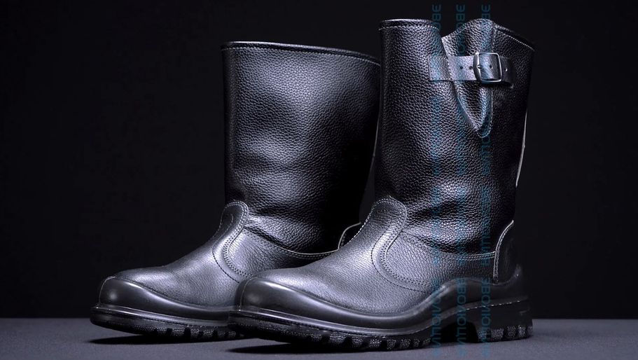 Сапоги рабочие «С35» (кожа, ПУ/Нитрил)