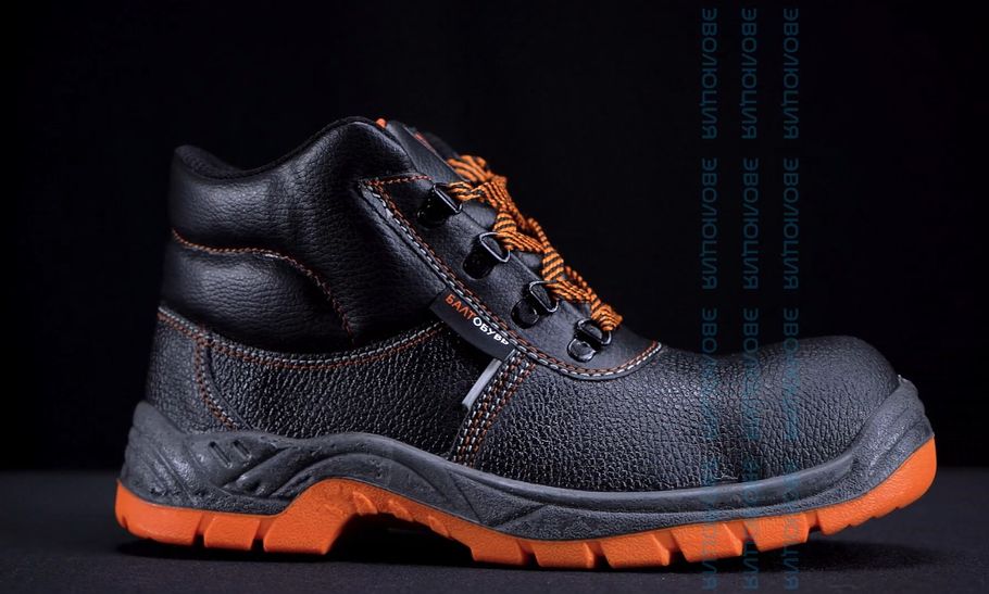 Ботинки рабочие «5208К» (кожа, ПУ-ТПУ)
