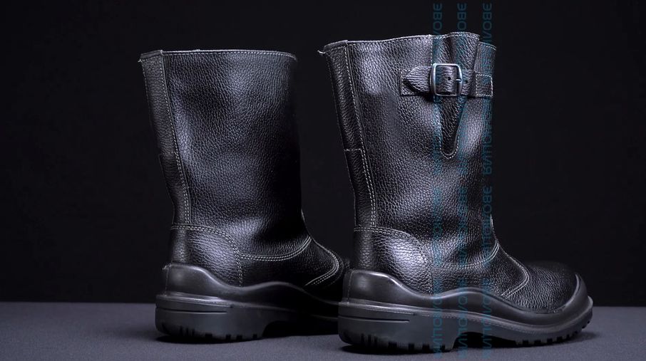 Сапоги утепленные «С35» (кожа, натуральный мех, ПУ-Нитрил)