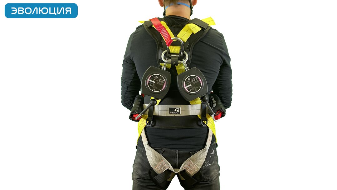 Двойное блокирующее устройство «НВ-02 трос», 2 м, карабин 55 мм