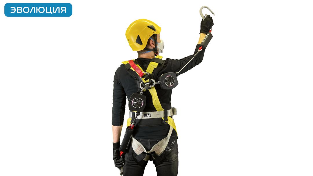 Двойное блокирующее устройство «НВ-02 трос», 2 м, карабин 55 мм