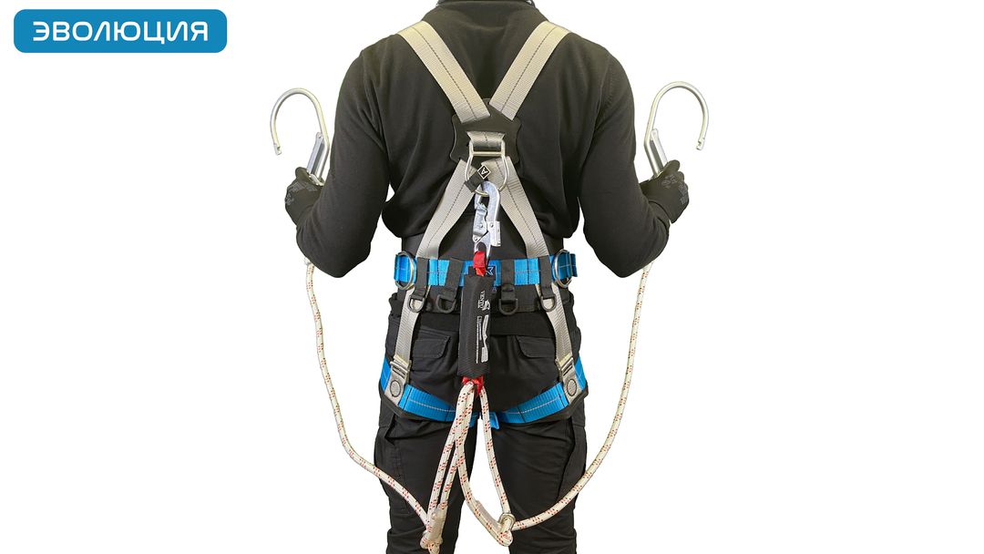 Строп страховочный «аВ22р 80» двойной регулируемый