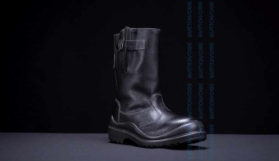 Сапоги утепленные «С35» (кожа, натуральный мех, ПУ-Нитрил)