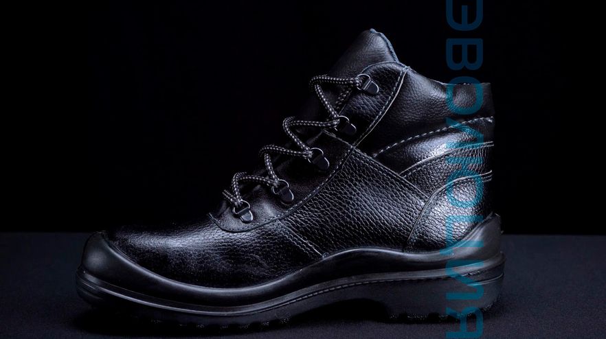 Ботинки рабочие «С22» (кожа, ПУ-Нитрил)