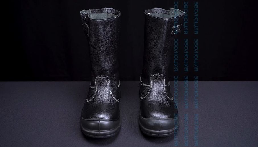 Сапоги утепленные «С35» (кожа, натуральный мех, ПУ-Нитрил)