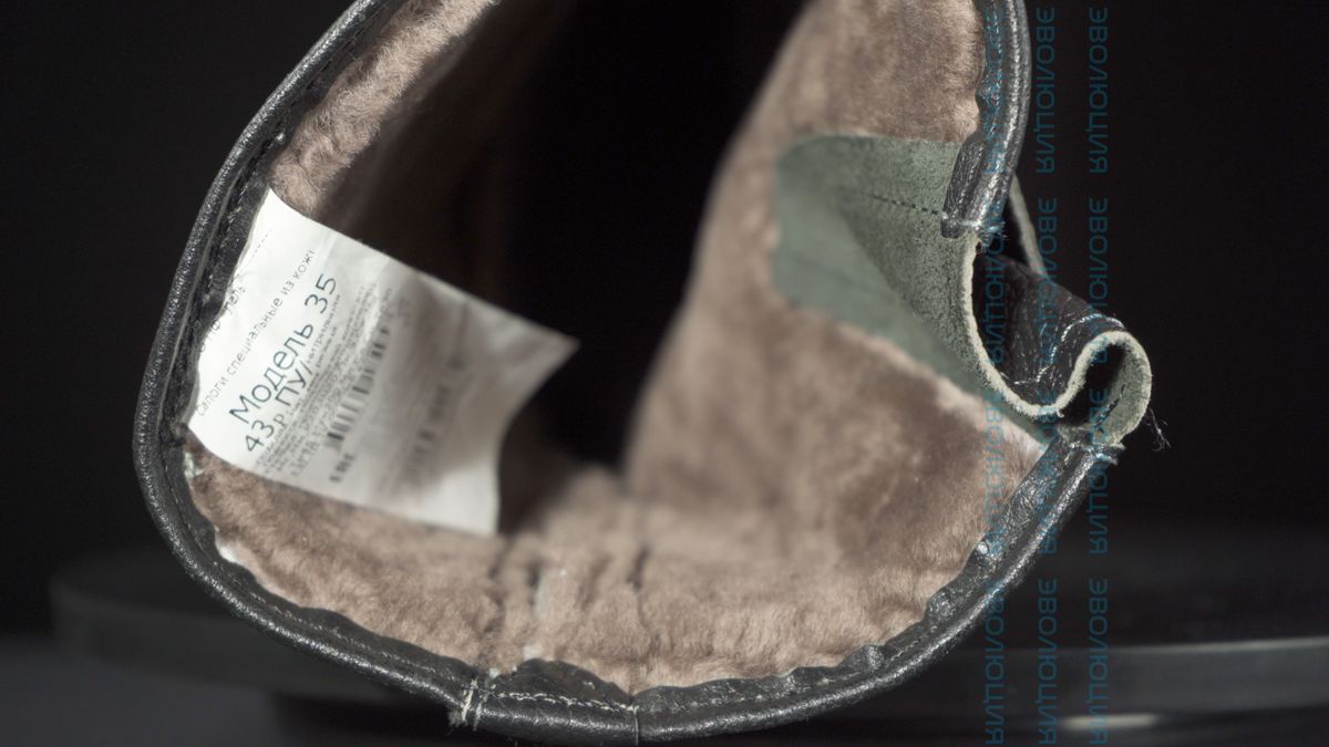 Сапоги утепленные «С35» (кожа, натуральный мех, ПУ-Нитрил)