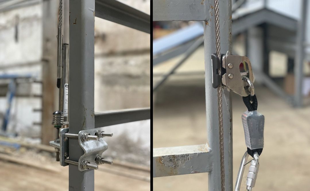 Анкерная линия для вертикальных лестниц