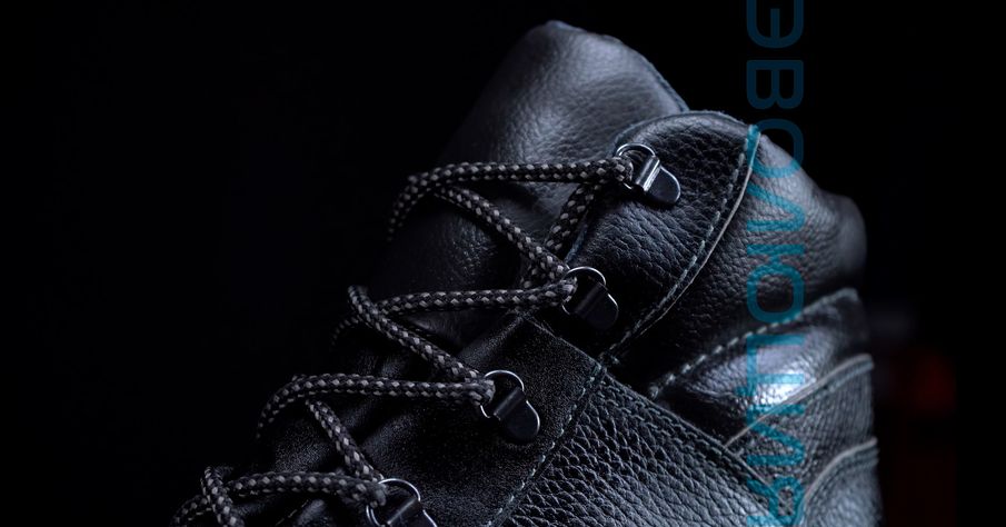 Ботинки рабочие «С22» (кожа, ПУ-Нитрил)