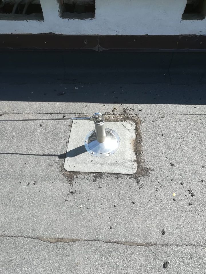 Бетонная кровля. Анкерные линии