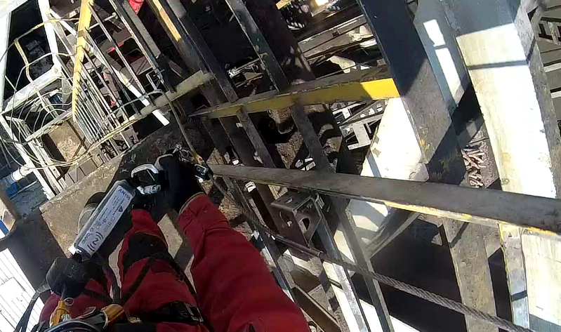 Анкерная линия для вертикальных лестниц