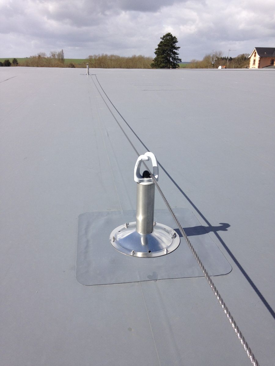 ПВХ-кровля. Анкерные линии