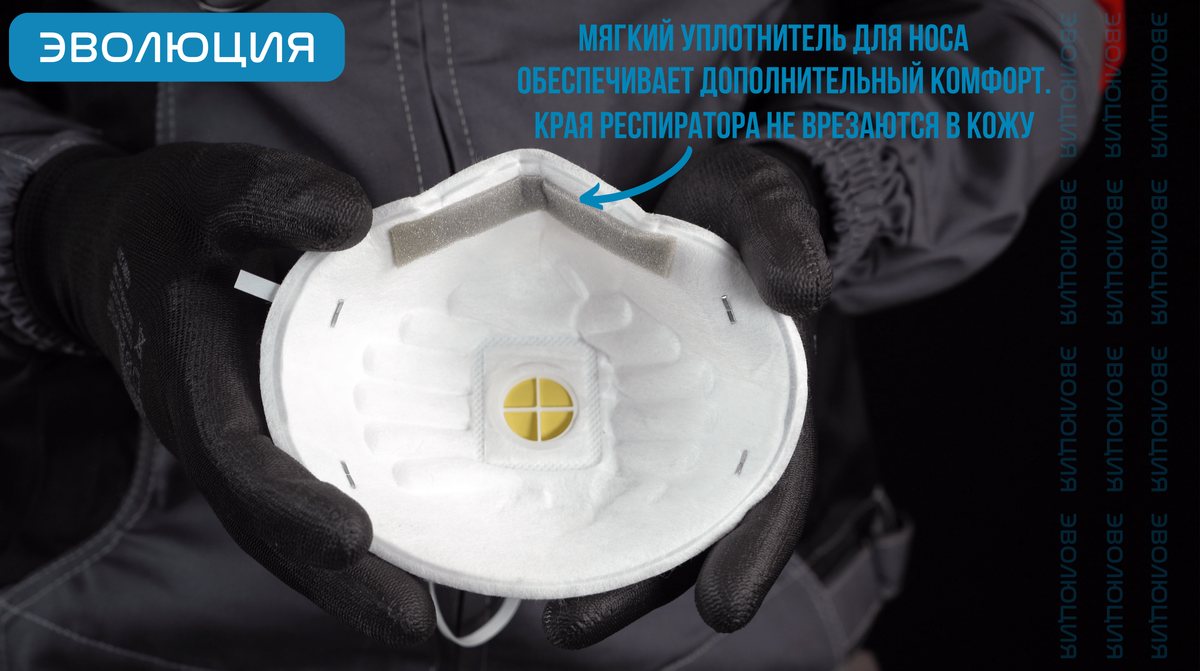 Респиратор «ВМ 8112» (FFP1, с клапаном)