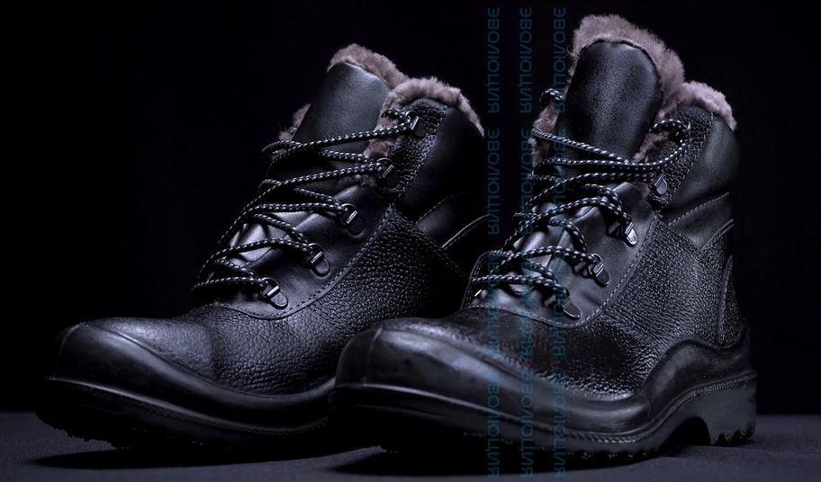 Ботинки «С22» утепленные для ИТР (кожа, натуральный мех, ПУ-ТПУ)