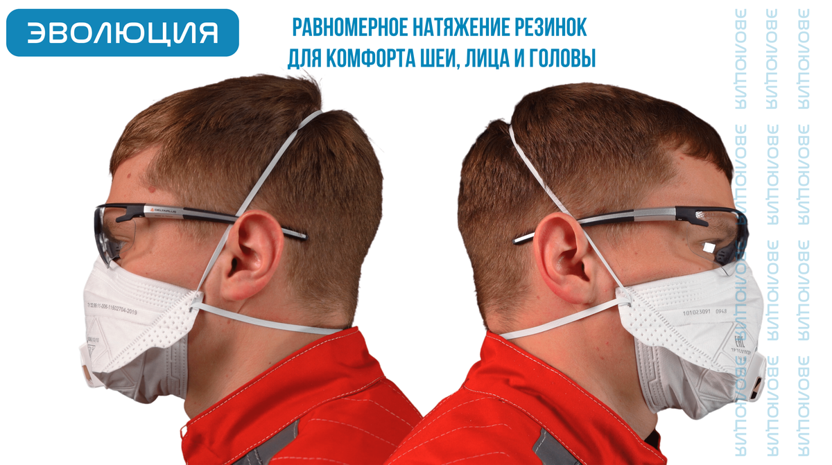 Респиратор «ВМ 9162» (FFP2, с клапаном)