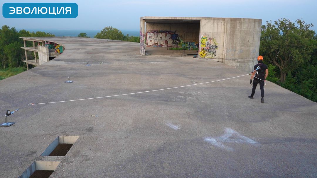 Зажим на гибкой анкерной линии