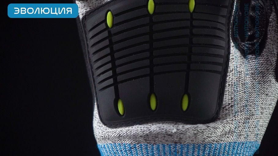 Перчатки противопорезные «Excavator» с нитриловым покрытием и противоударными вставками